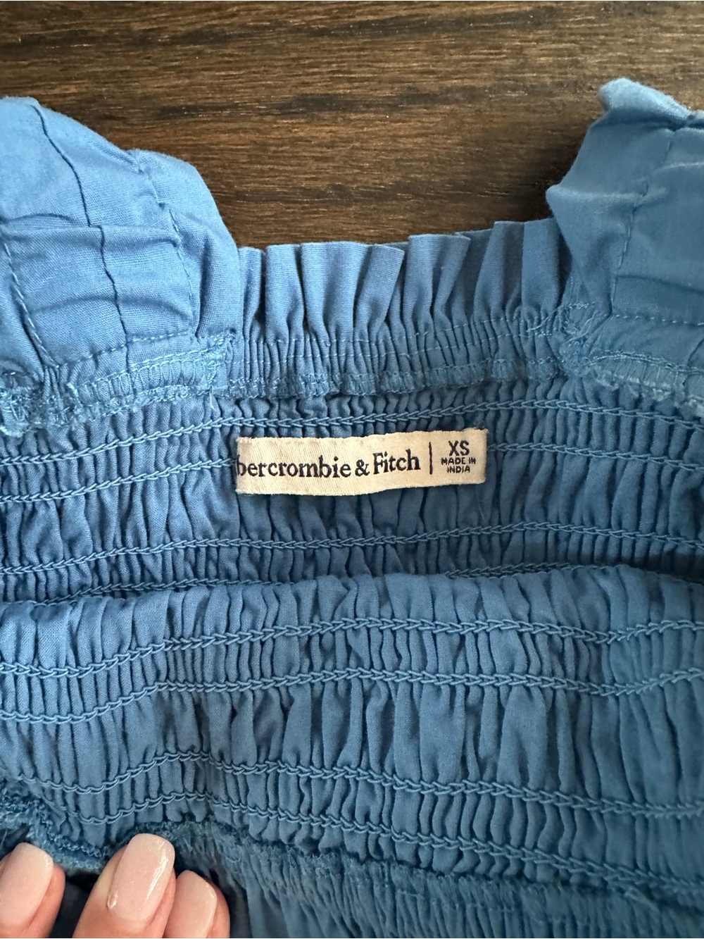 Abercrombie & Fitch Bright Blue Ruffle Strap Womens Dress - Picture 3 of 3